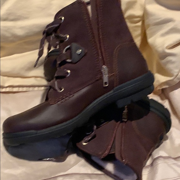 UGG HAPSBURG HIKER Brown Leather Lace-Up Boots brand new NO ORIGINAL BOX - Picture 11 of 15